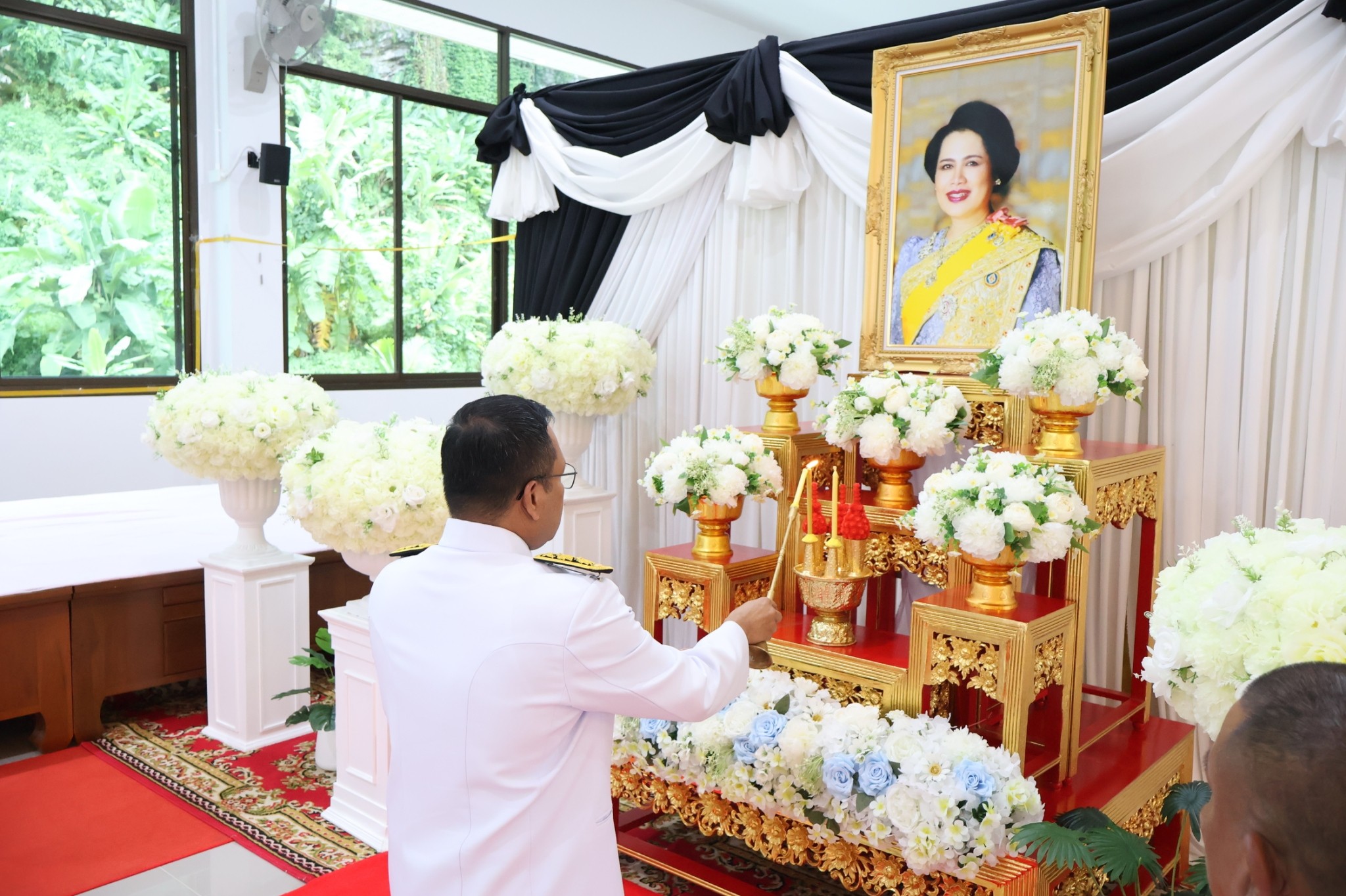 หน่วยงานในสังกัดสำนักตรวจเงินแผ่นดินจังหวัดพังงา สำนักงานคณะกรรมการการเลือกตั้งจังหวัดพังงา สำนักงาน ป.ป.ช. จังหวัดพังงา สำนักงานกองทุนฟื้นฟูฯ สาขาจังหวัดพังงา เป็นเจ้าภาพพิธีสวดพระอภิธรรมถวายพระราชกุศล