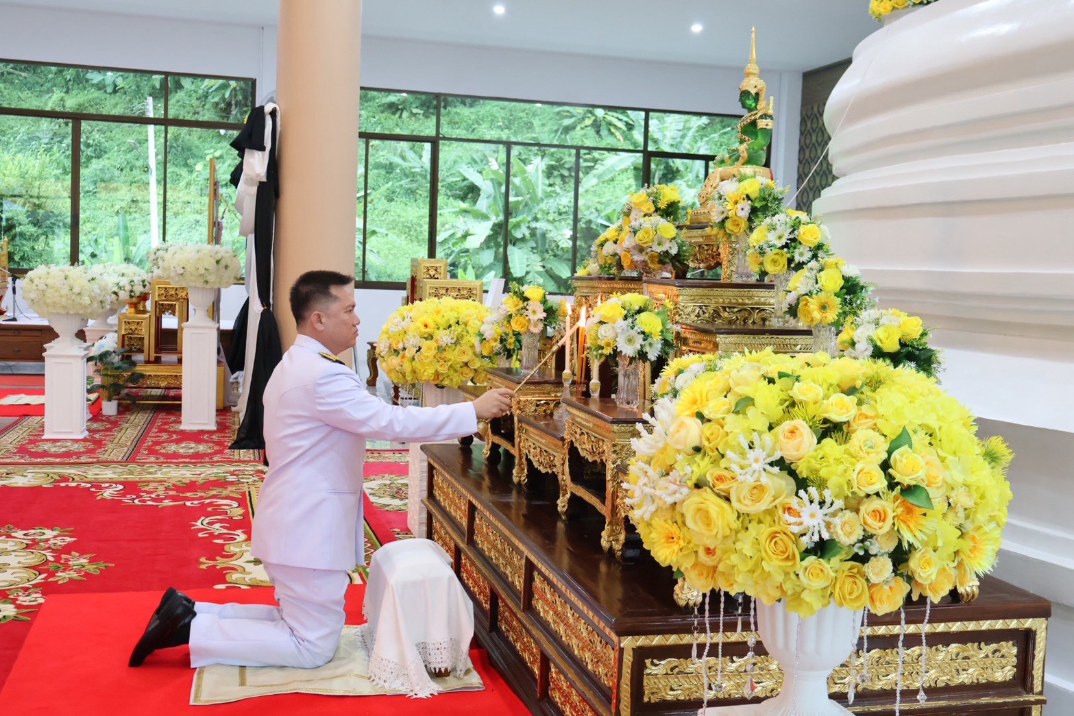 หน่วยงานในสังกัดกระทรวงสาธารณสุข กระทรวงพลังงาน เป็นเจ้าภาพพิธีสวดพระอภิธรรมถวายพระราชกุศล